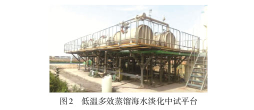 低溫多效蒸餾海水淡化中試平臺