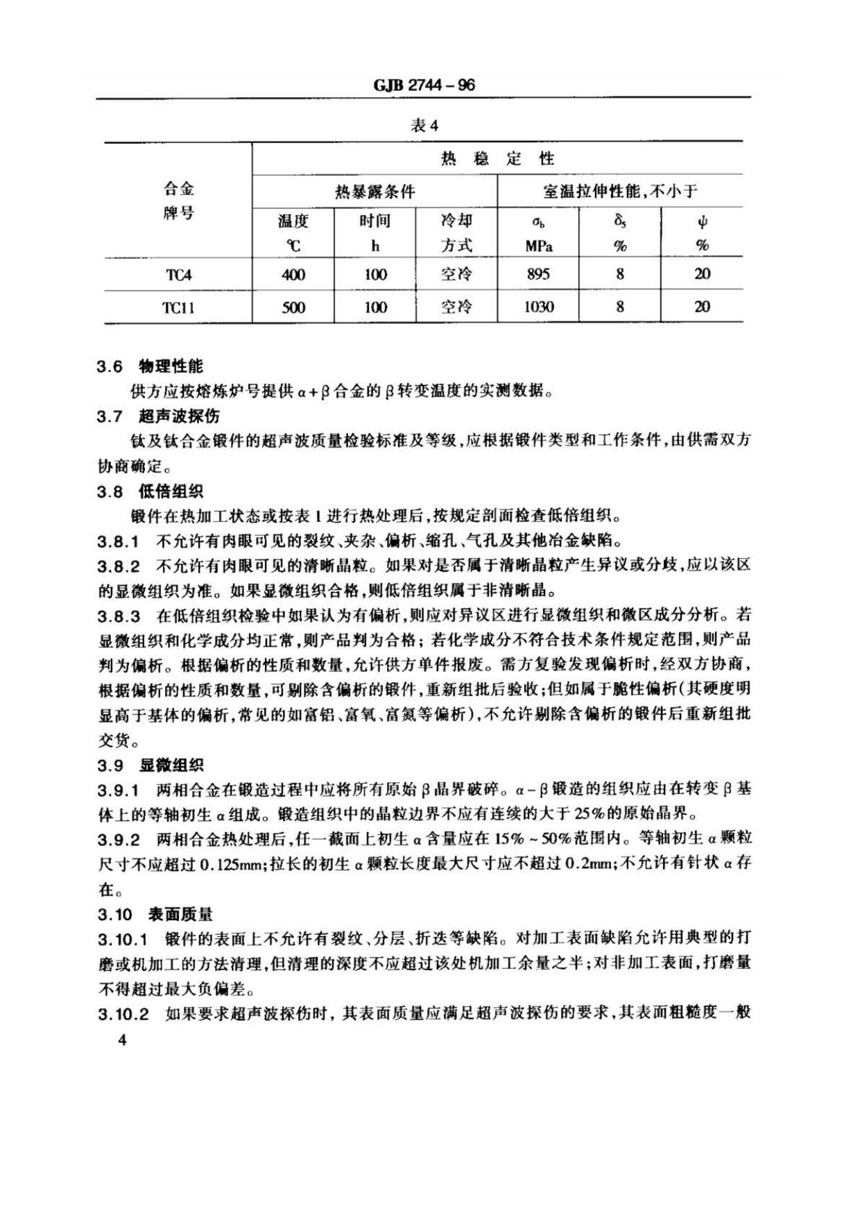 航空用鈦及鈦合金棒材自由鍛件和模鍛件規范